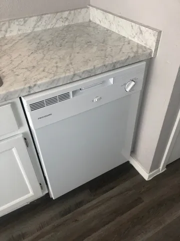 a close view of washer and dryer