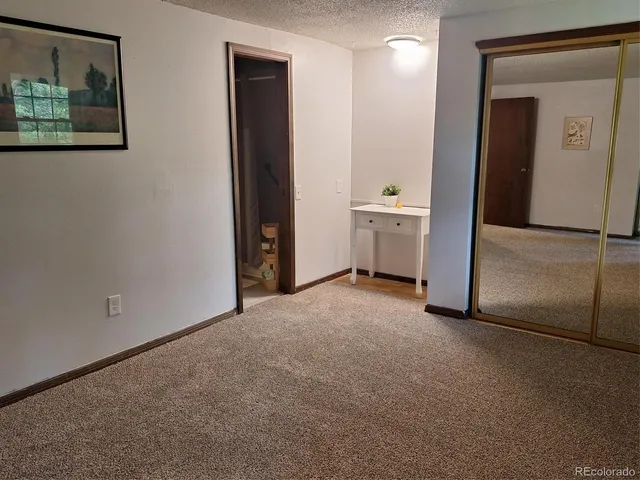 a view of a room with closet