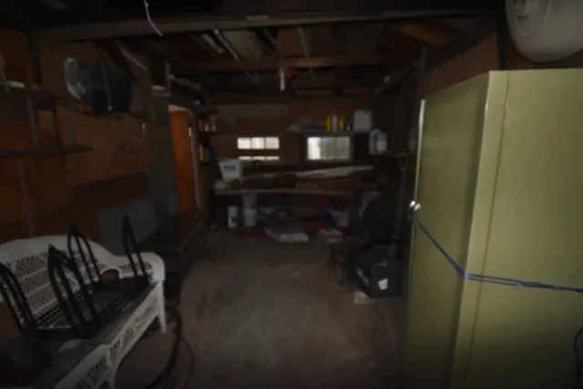 a view of storage and utility room