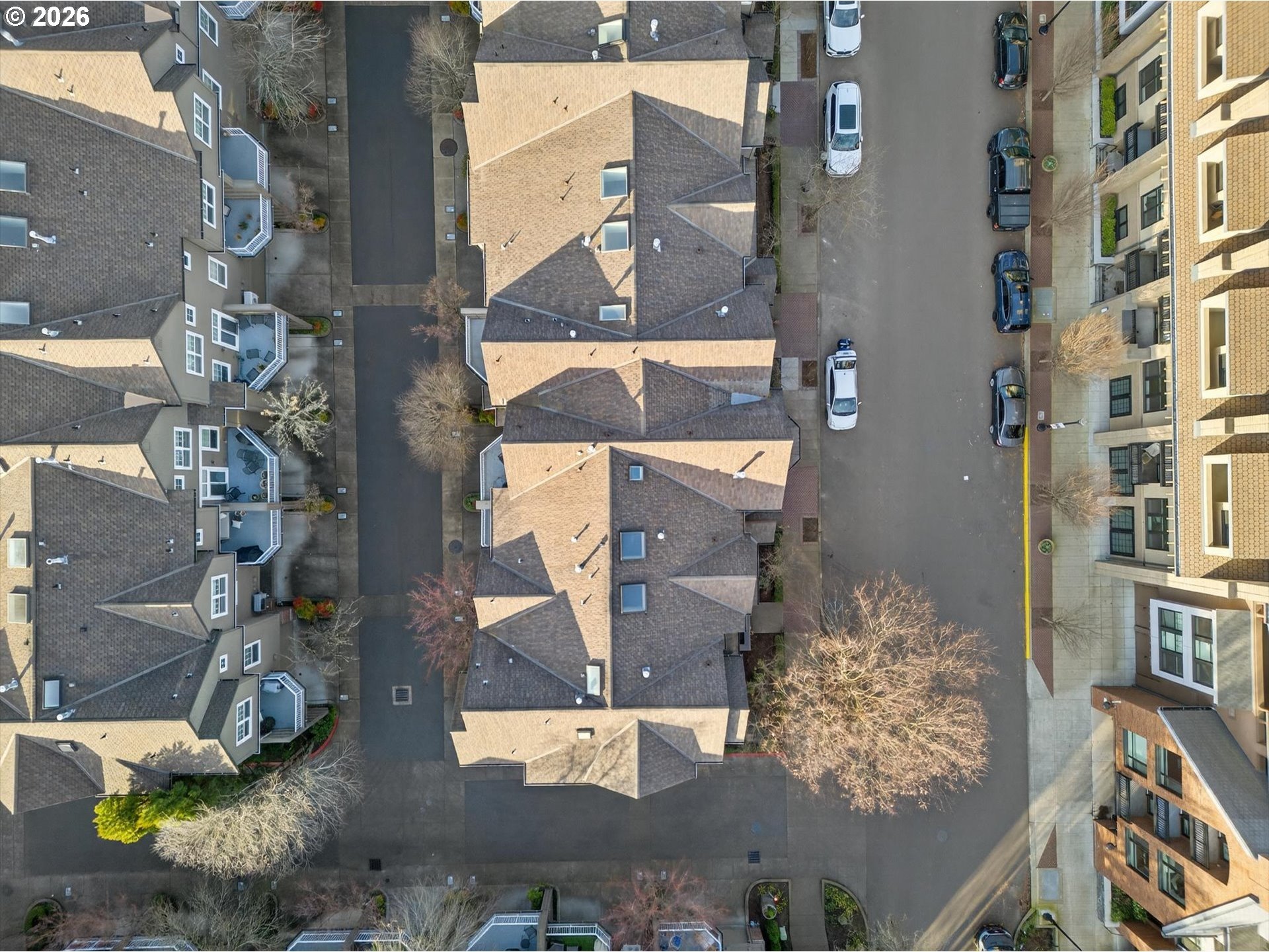 314 2nd Street Lake Oswego, OR 97034 - Photo 34 of 41 an aerial view of a residential apartment building with a yard