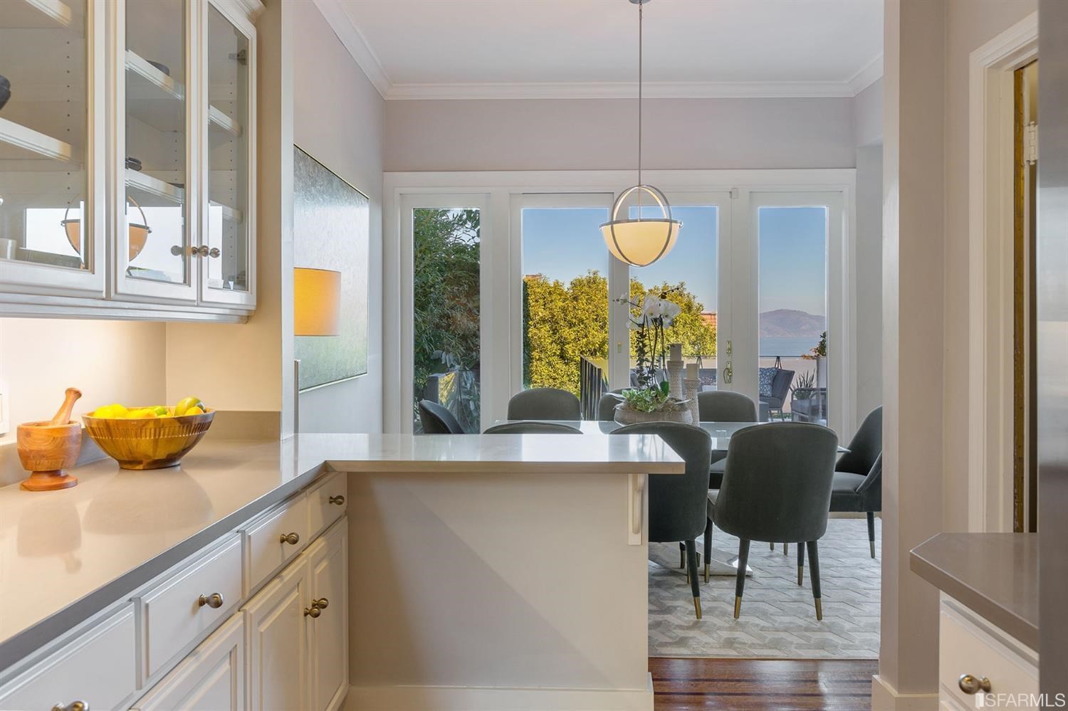 2526 Union Street San Francisco, CA 94123 - Photo 25 of 78 a kitchen with a table and chairs