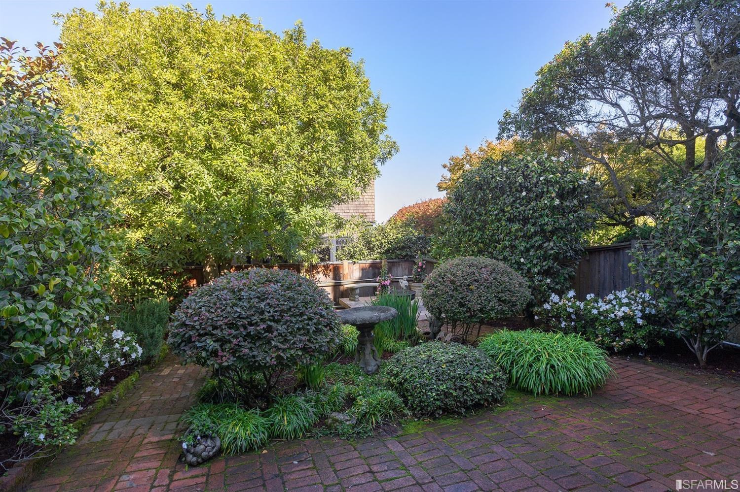 2526 Union Street San Francisco, CA 94123 - Photo 64 of 78 a view of a garden with plants and large trees