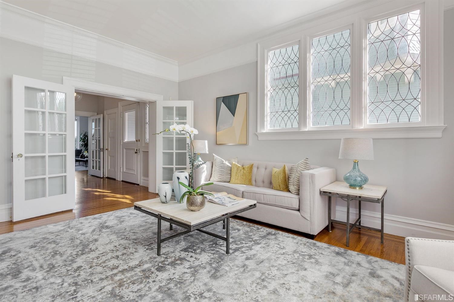 2526 Union Street San Francisco, CA 94123 - Photo 9 of 78 a living room with furniture and a large window