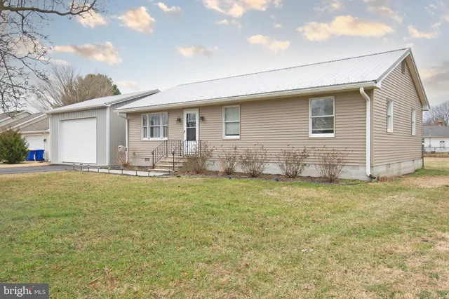 a backyard of a house