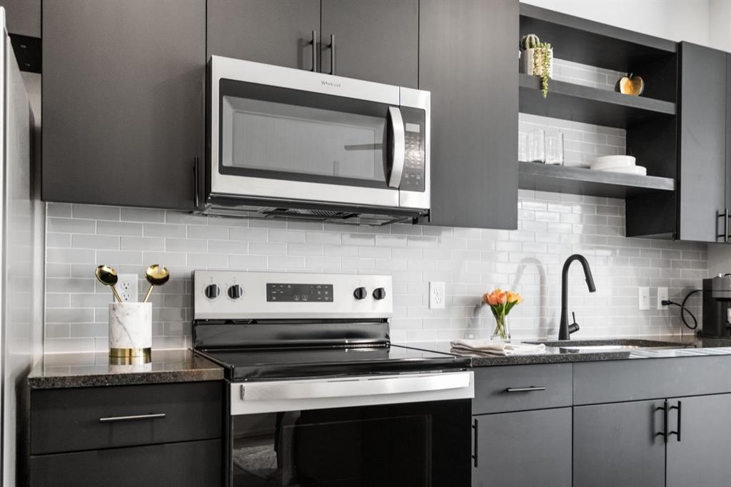596 West 9th Street, Unit 325 Dallas, TX 75208 - Photo 15 of 25 a kitchen with a sink and cabinets