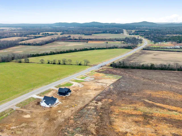 a view of an outdoor space and mountain view
