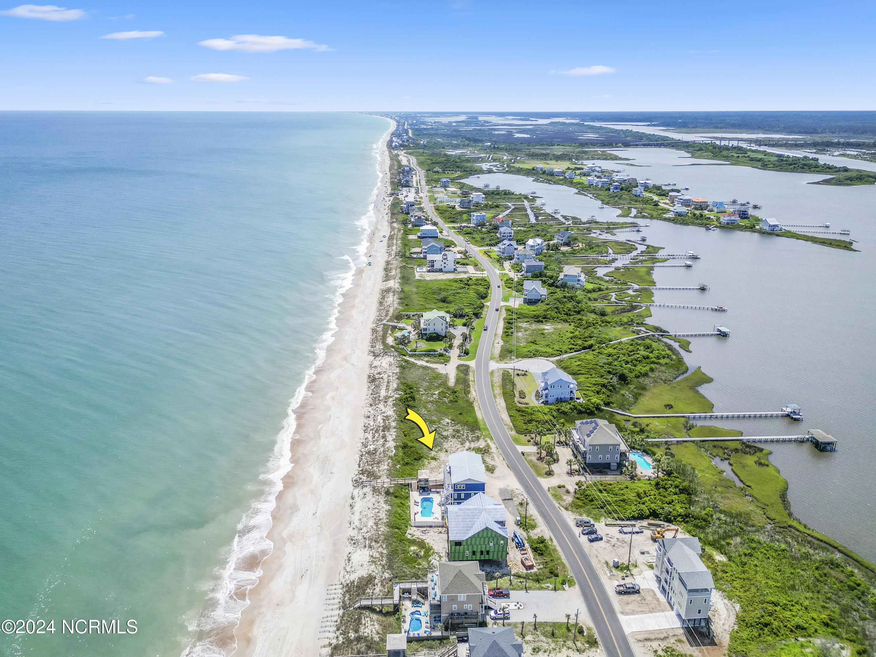 686 New River Inlet Road North Topsail Beach, NC 28460 - Photo 13 of 22 Drone Aerial