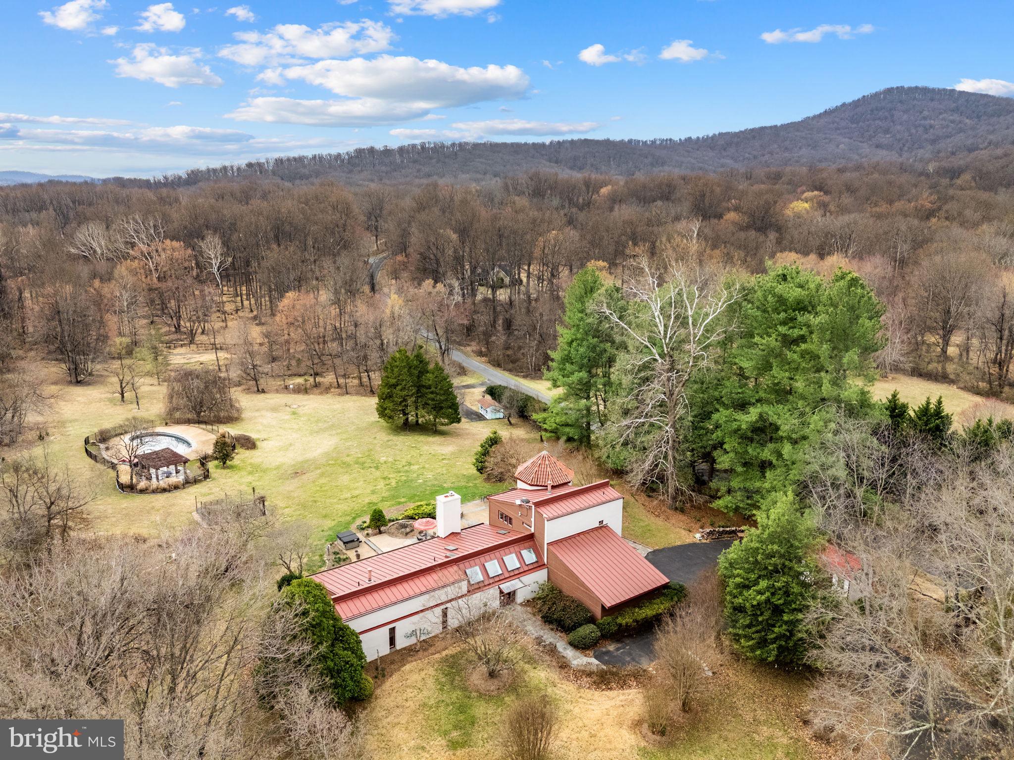3850 Cobbler Mountain Road Delaplane, VA 20144 - Photo 106 of 132 Aerial of front