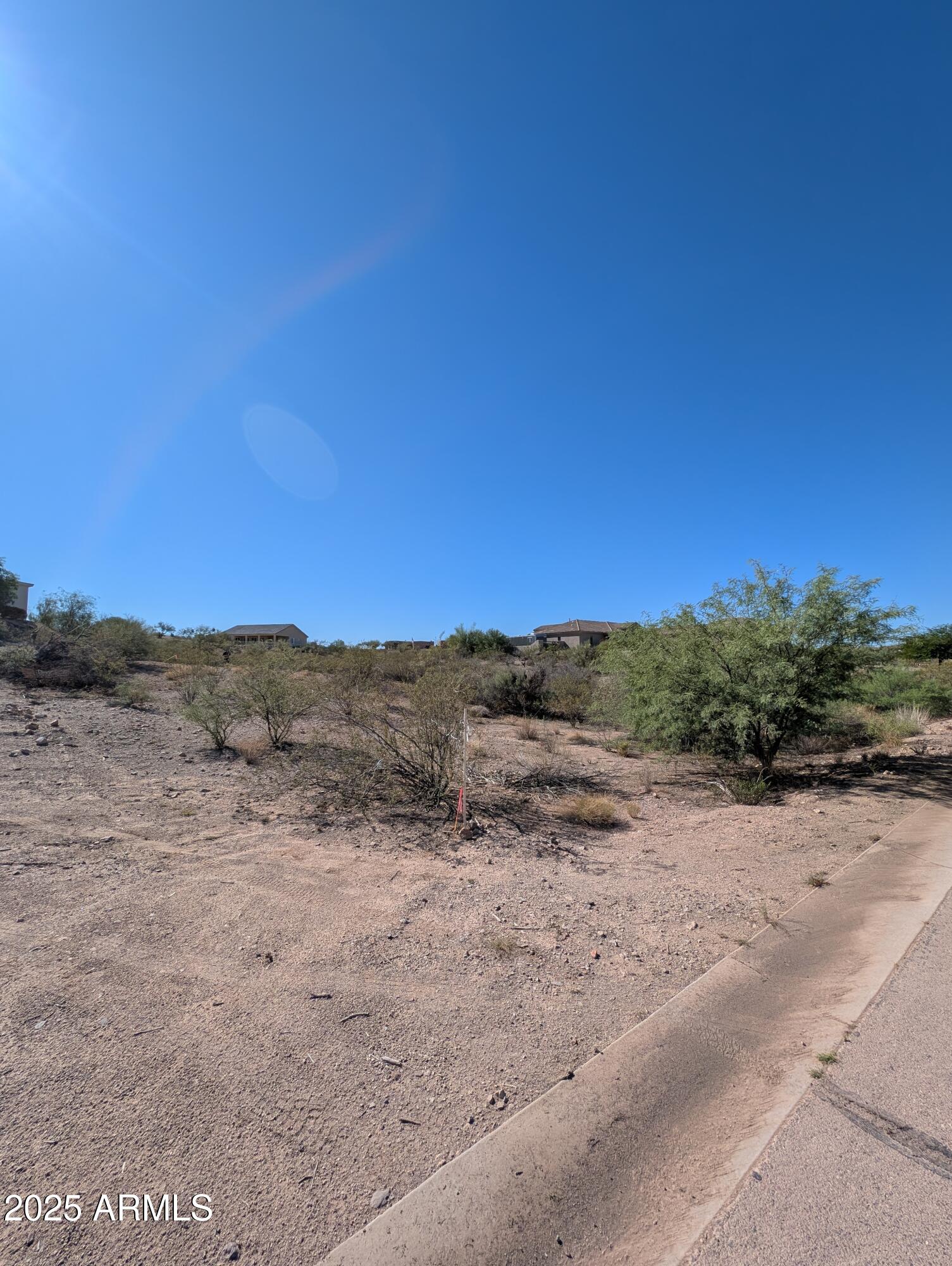 2855 Percheron Road Wickenburg, AZ 85390 - Photo 6 of 11 a view of a dry yard with mountains in the background
