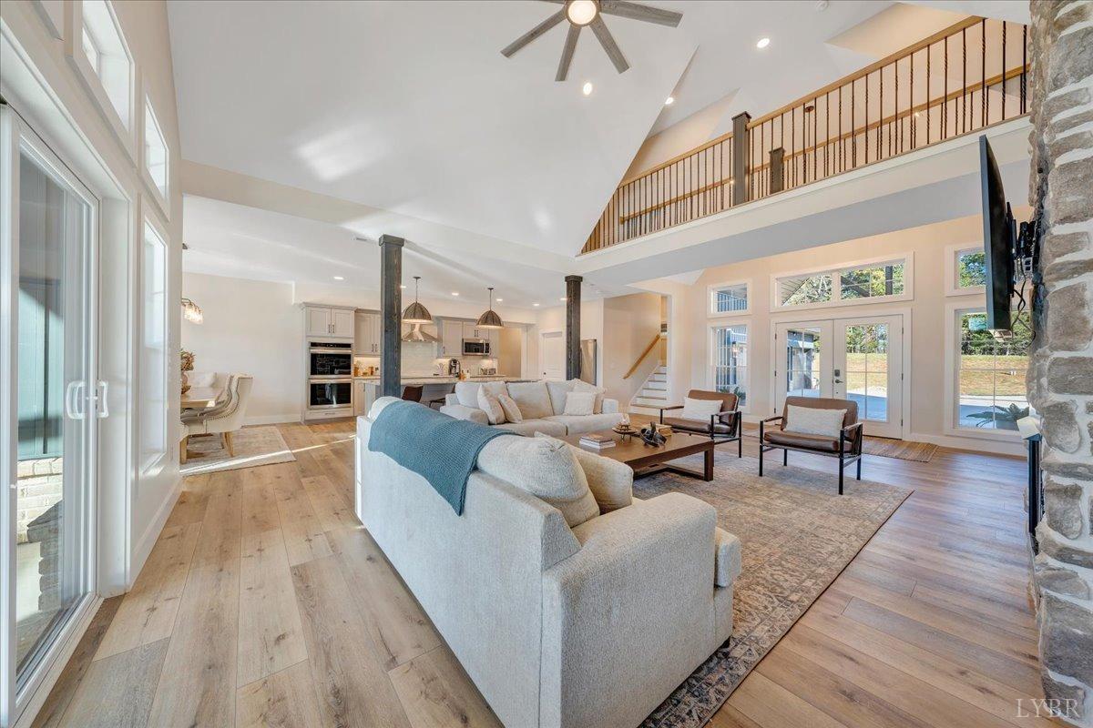 317 Bass Cove Road Huddleston, VA 24104 - Photo 12 of 90 a living room with furniture and a large window