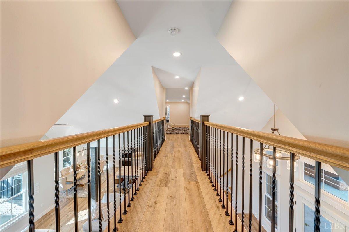317 Bass Cove Road Huddleston, VA 24104 - Photo 52 of 90 a view of a hallway with wooden floor