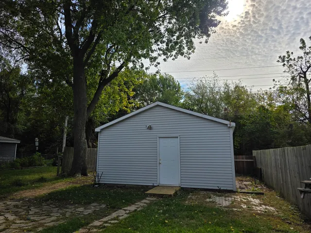 a backyard of a house