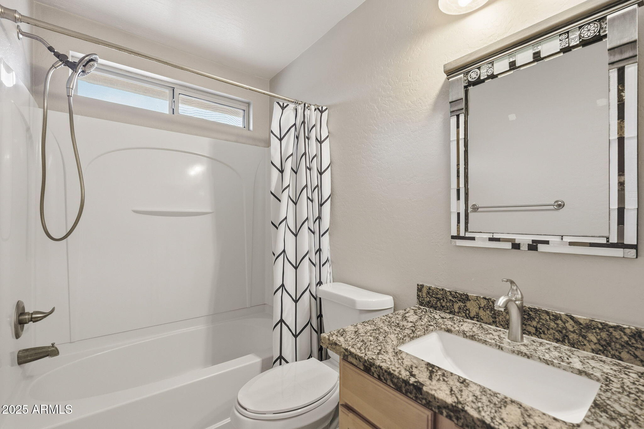 227 South 16th Street Coolidge, AZ 85128 - Photo 24 of 34 a bathroom with a granite countertop sink toilet and shower