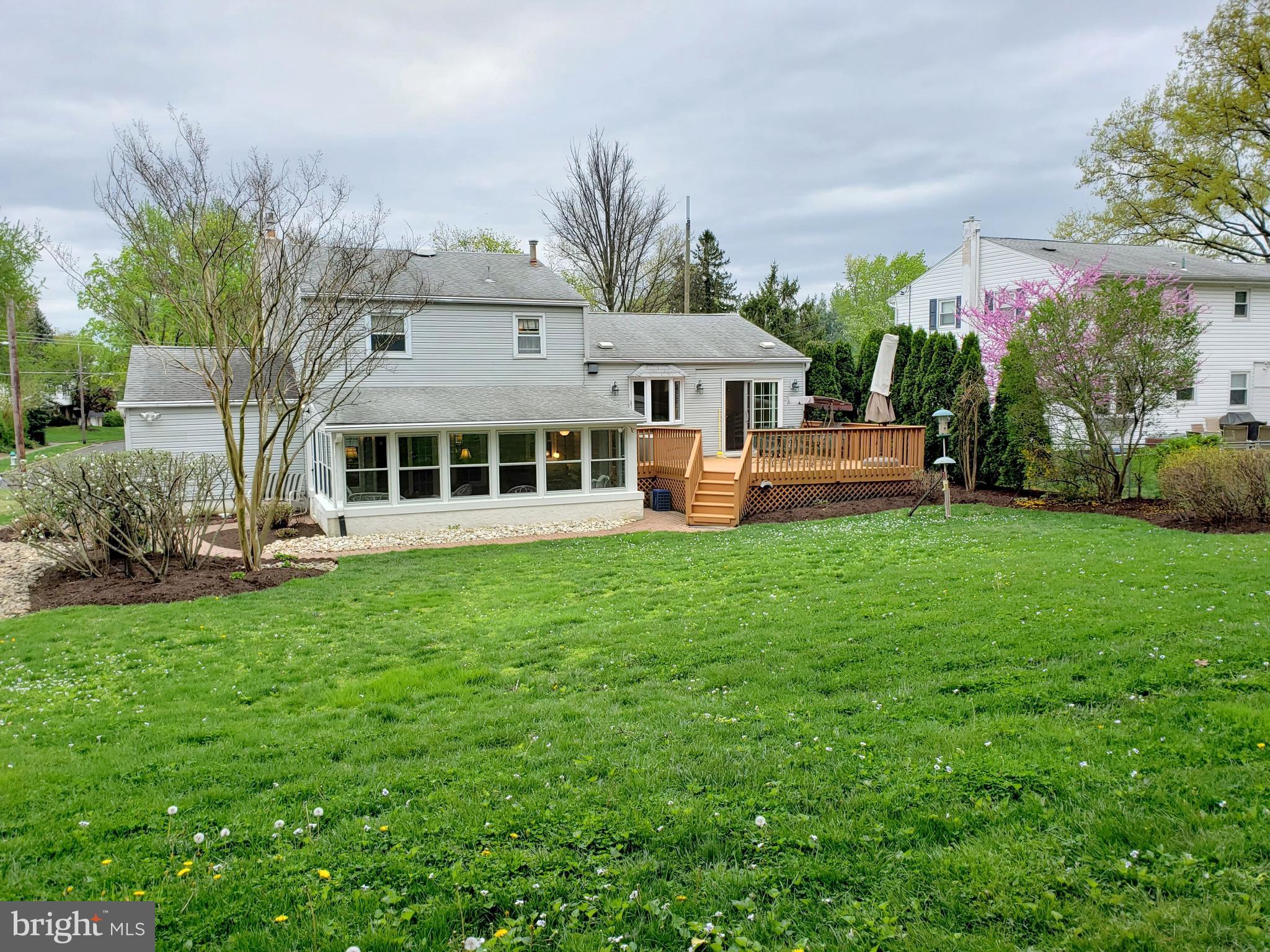 1132 Banes Road Southampton, PA 18966 - Photo 17 of 25 Backyard, deck and sunroom