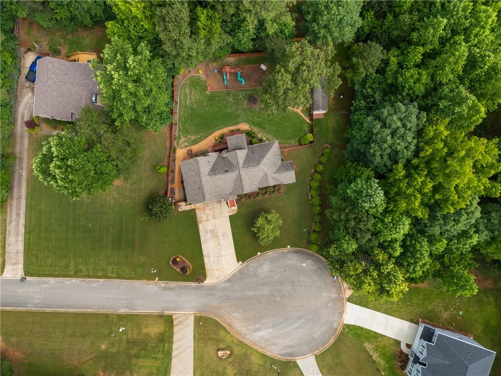 55 Meridian Point Dallas, GA 30132 - Photo 40 of 45 an aerial view of a house with a yard basket ball court and outdoor seating