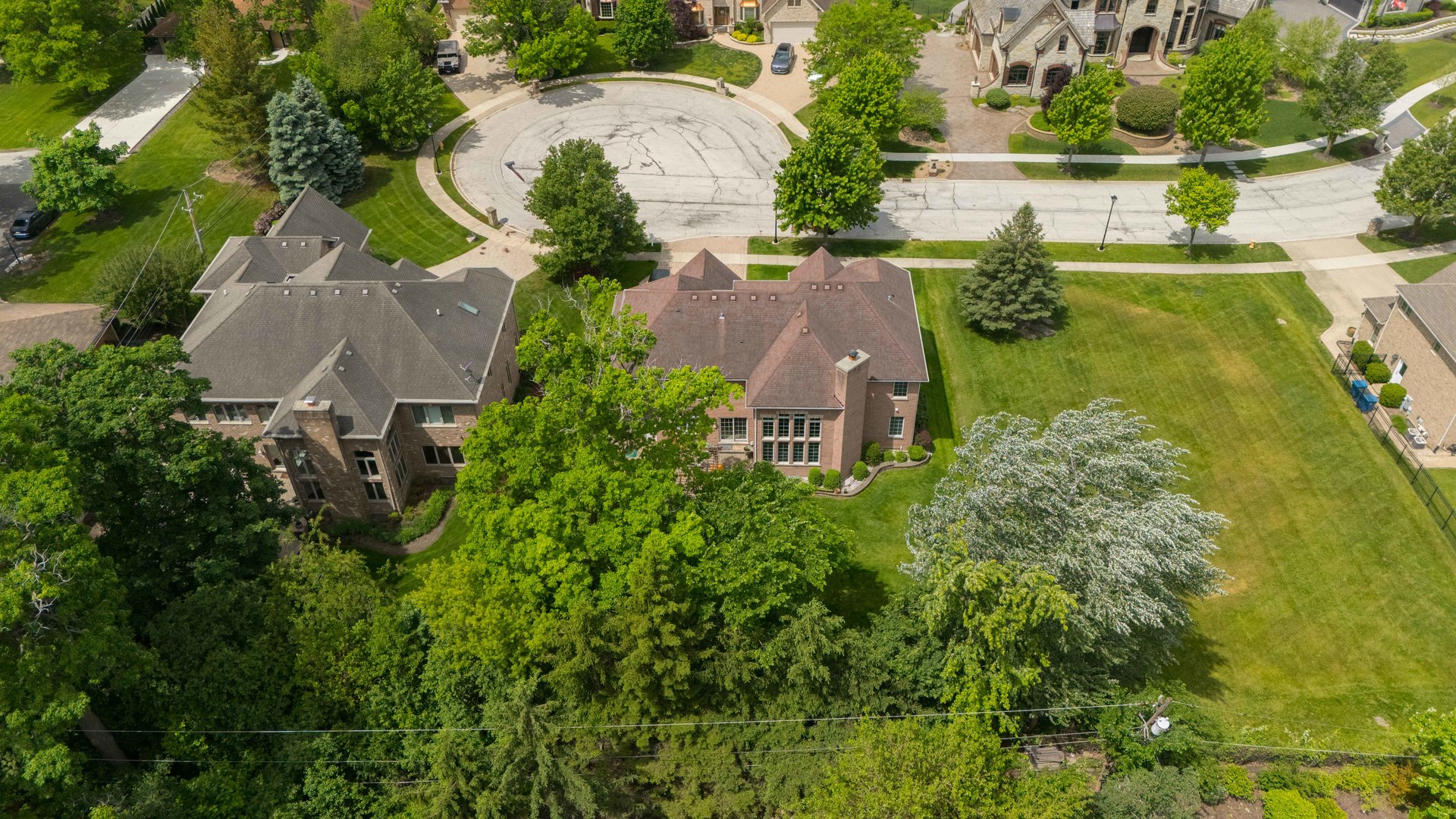 281 Forest Drive Addison, IL 60101 - Photo 12 of 14 an aerial view of a house with swimming pool and garden