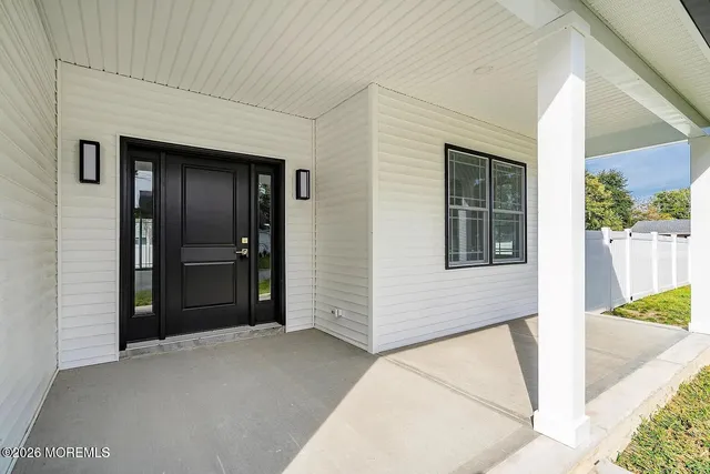 a view of front door of house