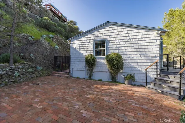 a view of outdoor space deck and backyard