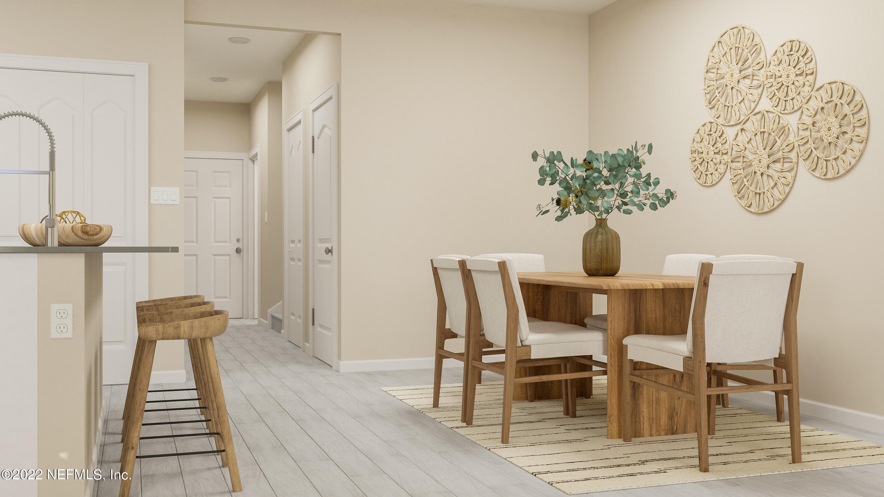 457 Boracay Circle St. Johns, FL 32259 - Photo 4 of 13 a view of a dining room with furniture and wooden floor
