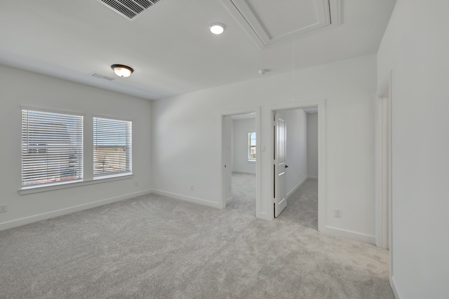 5127 Benton Wds Trail Rosenberg, TX 77471 - Photo 41 of 50 an empty room with a fireplace and windows