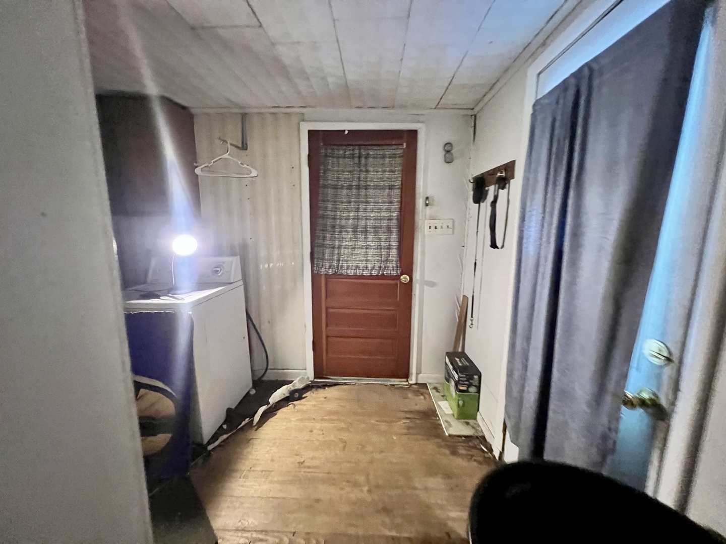 228 Tennessee Avenue Danville, IL 61832 - Photo 18 of 19 a view of entryway with wooden floor and stairs