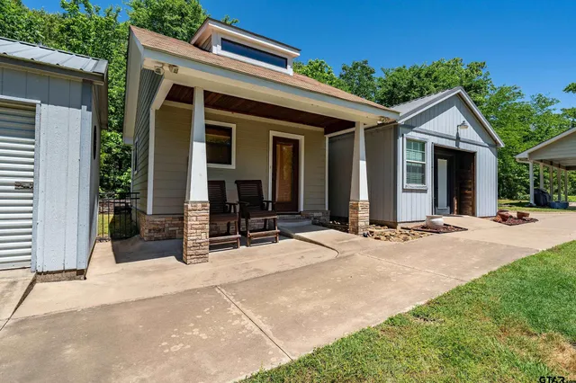 a view of a house with patio