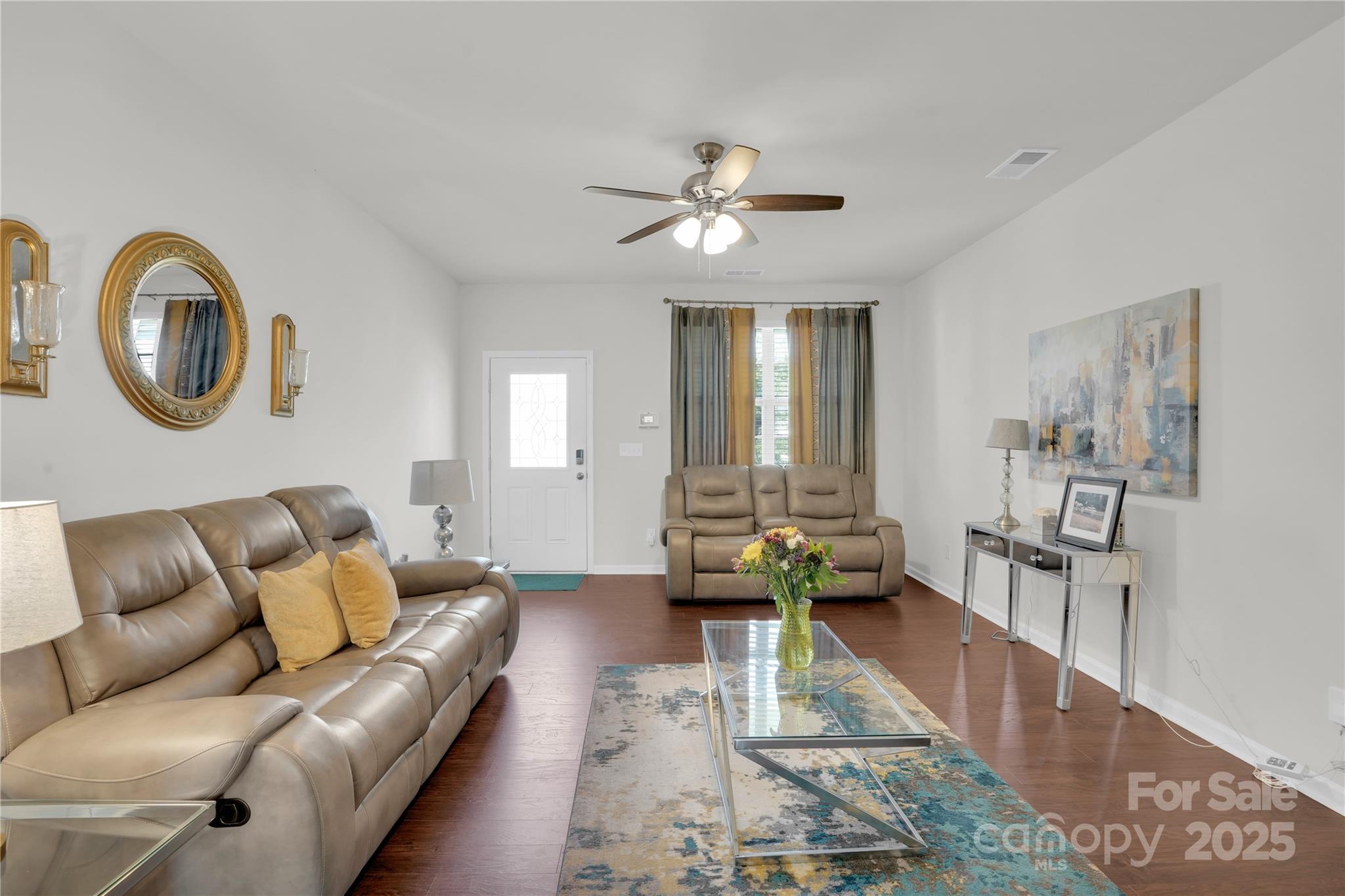 4918 Traynor Road Charlotte, NC 28216 - Photo 7 of 27 a living room with furniture and wooden floor