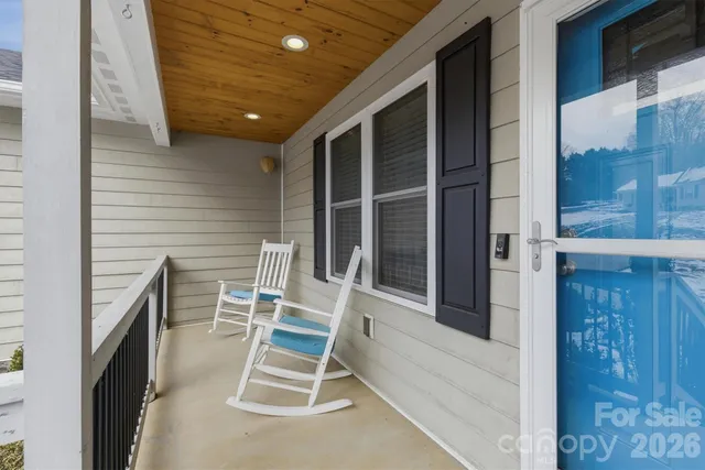 a view of an outdoor space with seating