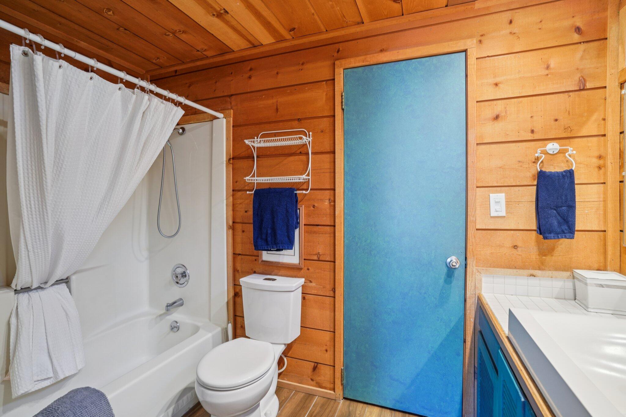 24800 Marion Ridge Drive Idyllwild, CA 92549 - Photo 28 of 39 a bathroom with a sink toilet vanity and shower