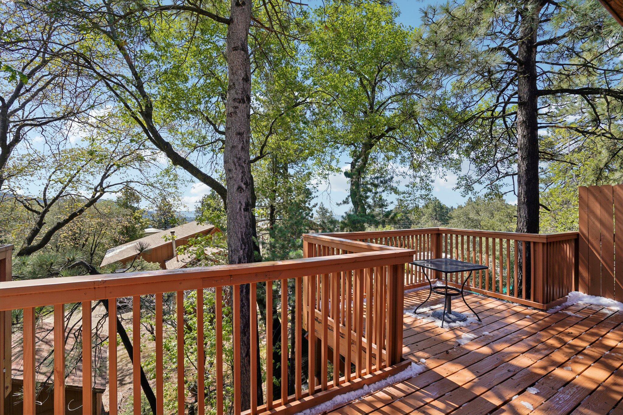 24800 Marion Ridge Drive Idyllwild, CA 92549 - Photo 34 of 39 a view of a wooden roof deck