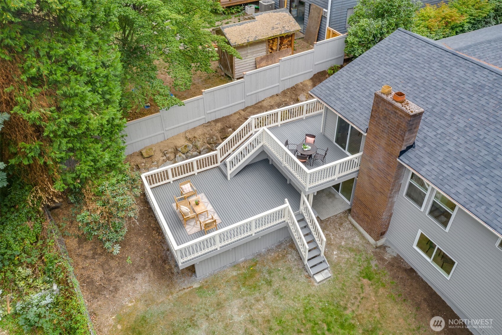 22017 1st Place West Bothell, WA 98021 - Photo 27 of 28 an aerial view of a house with roof deck