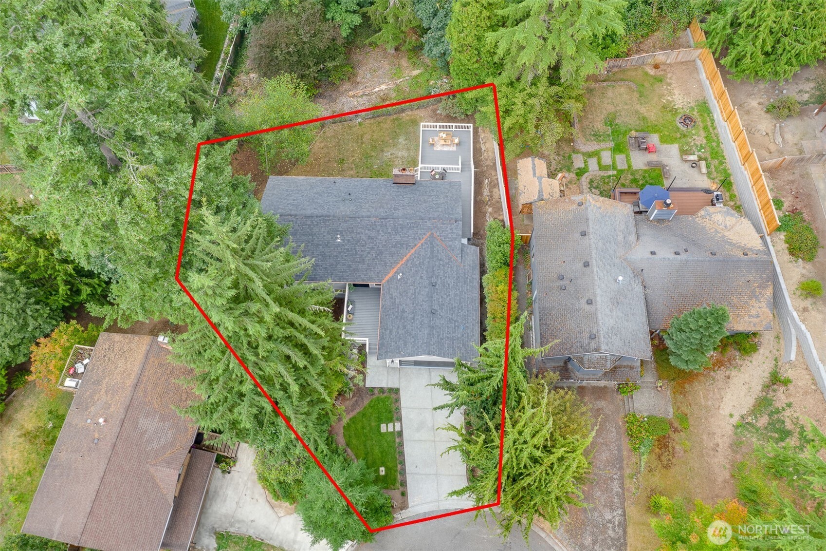 22017 1st Place West Bothell, WA 98021 - Photo 28 of 28 an aerial view of a house with outdoor space