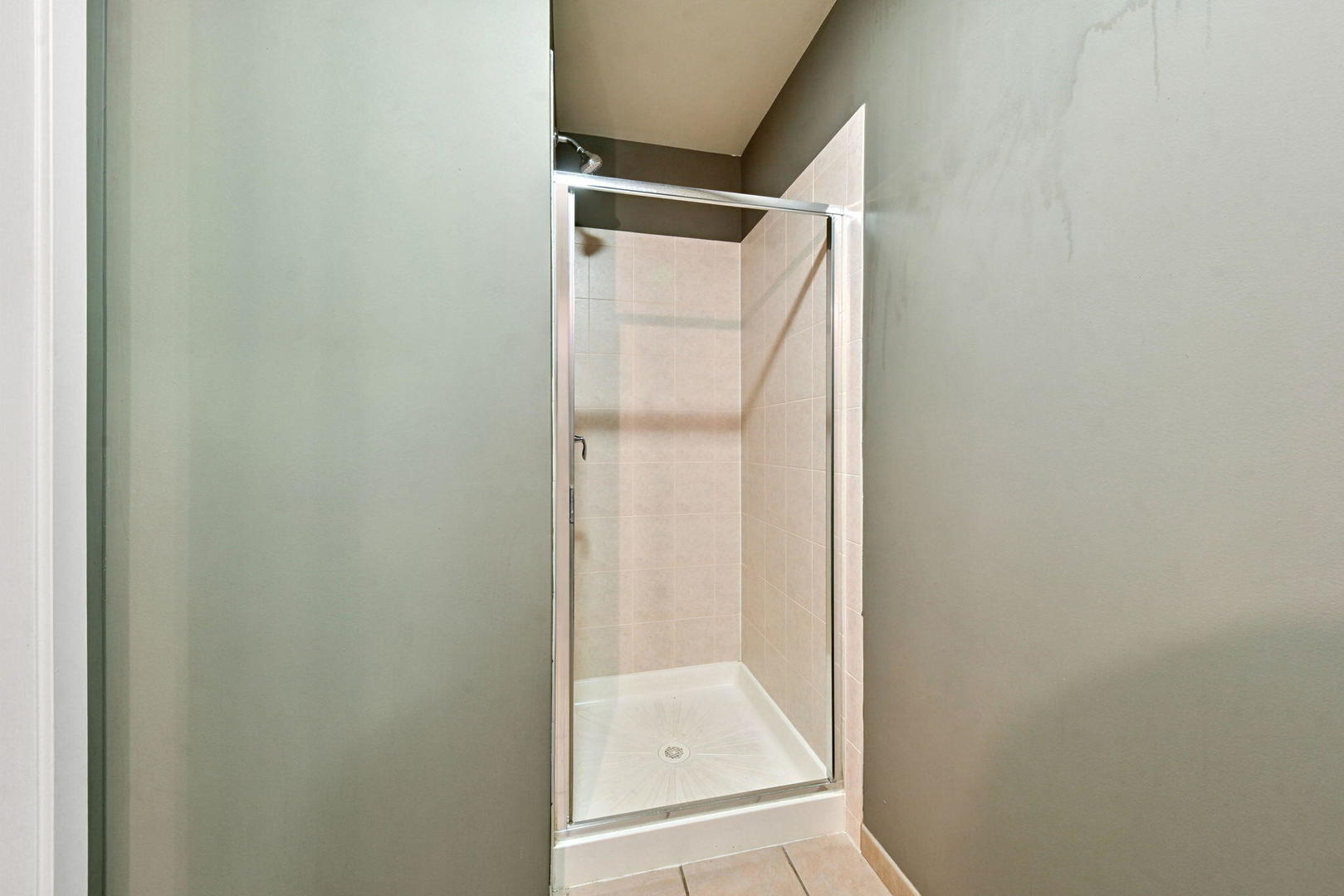 342 River Street, Unit 3402 Lemont, IL 60439 - Photo 25 of 25 a bathroom with a glass shower door