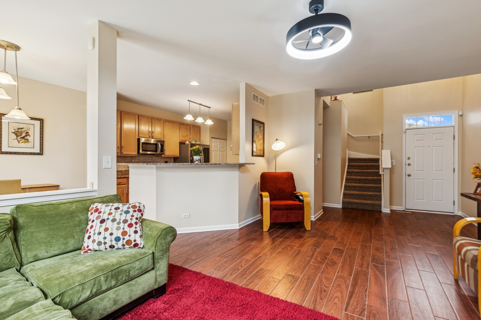 480 Pine Lake Circle Vernon Hills, IL 60061 - Photo 3 of 15 a living room with furniture and a wooden floor