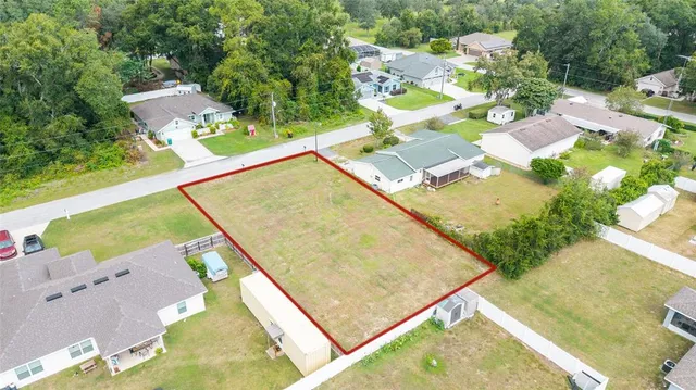 an aerial view of swimming pool