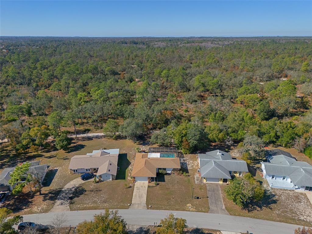 7311 Edinburgh Way Weeki Wachee, FL 34613 - Photo 27 of 27 an aerial view of a houses with a yard