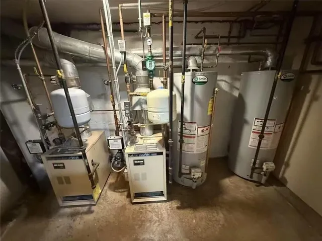 a view of storage and utility room