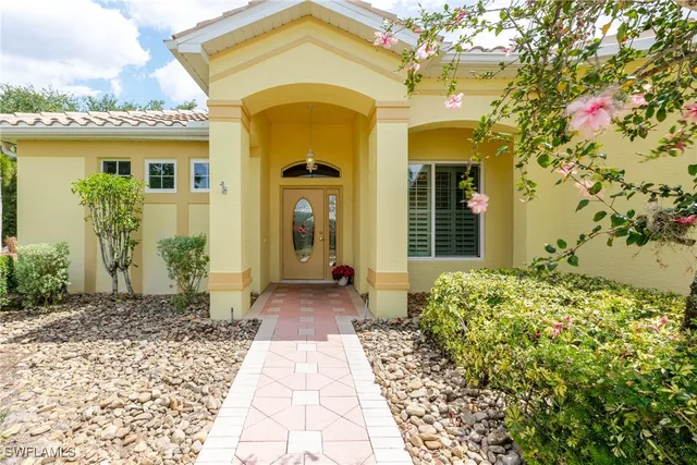 a front view of a house