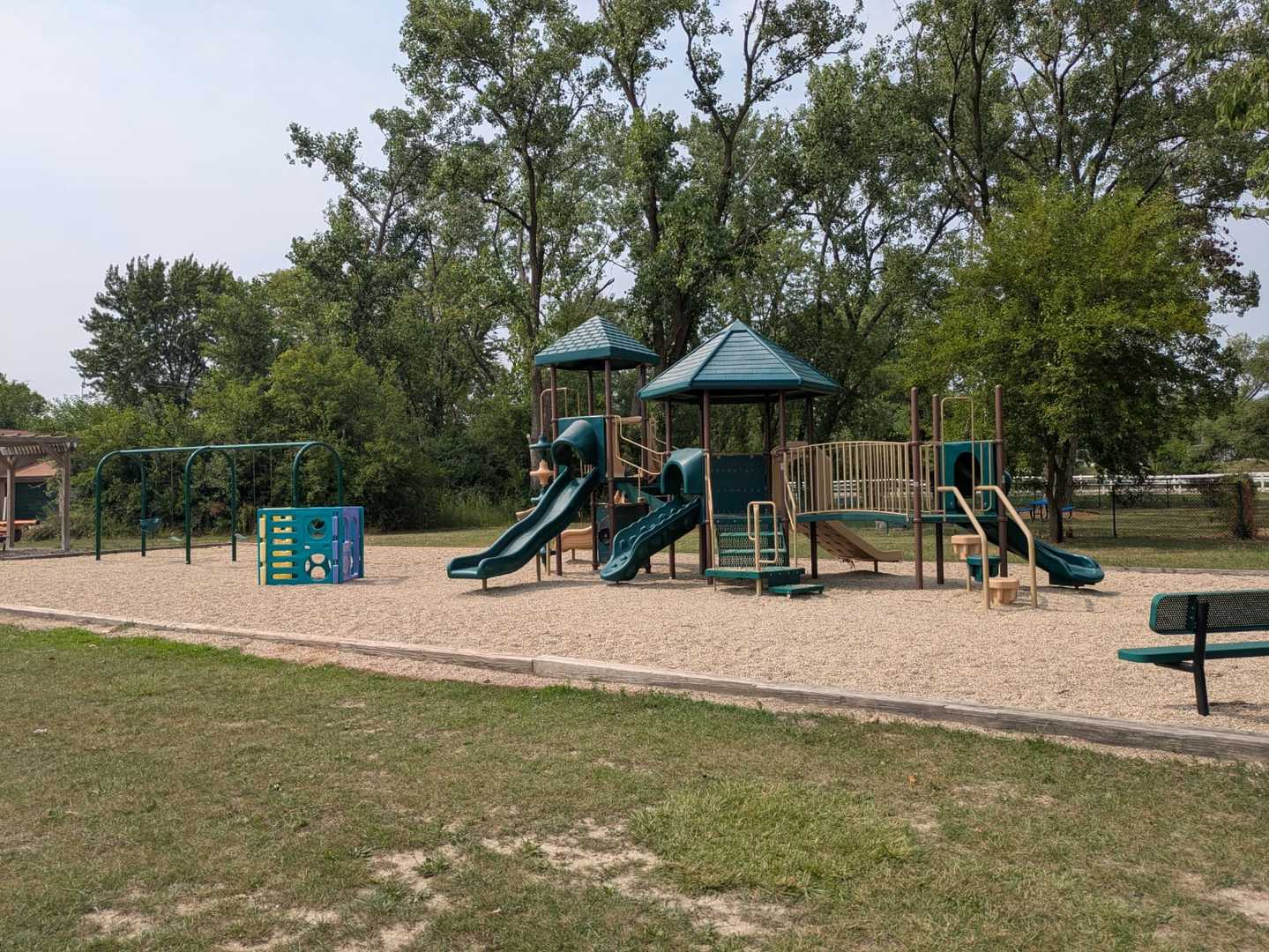 96 Fossil Ridge Road Wilmington, IL 60481 - Photo 18 of 22 a view of a park with slide