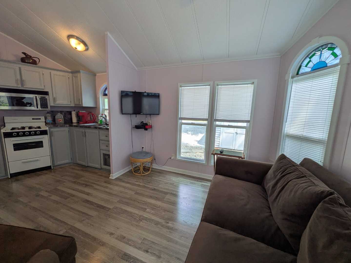 96 Fossil Ridge Road Wilmington, IL 60481 - Photo 2 of 22 a living room with furniture and a flat screen tv