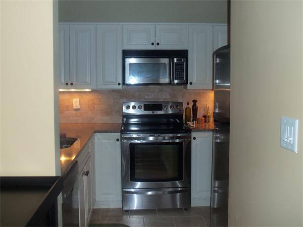 16 Canvasback Way, Unit 16 Walpole, MA 02081 - Photo 6 of 30 a kitchen with granite countertop a stove and a microwave