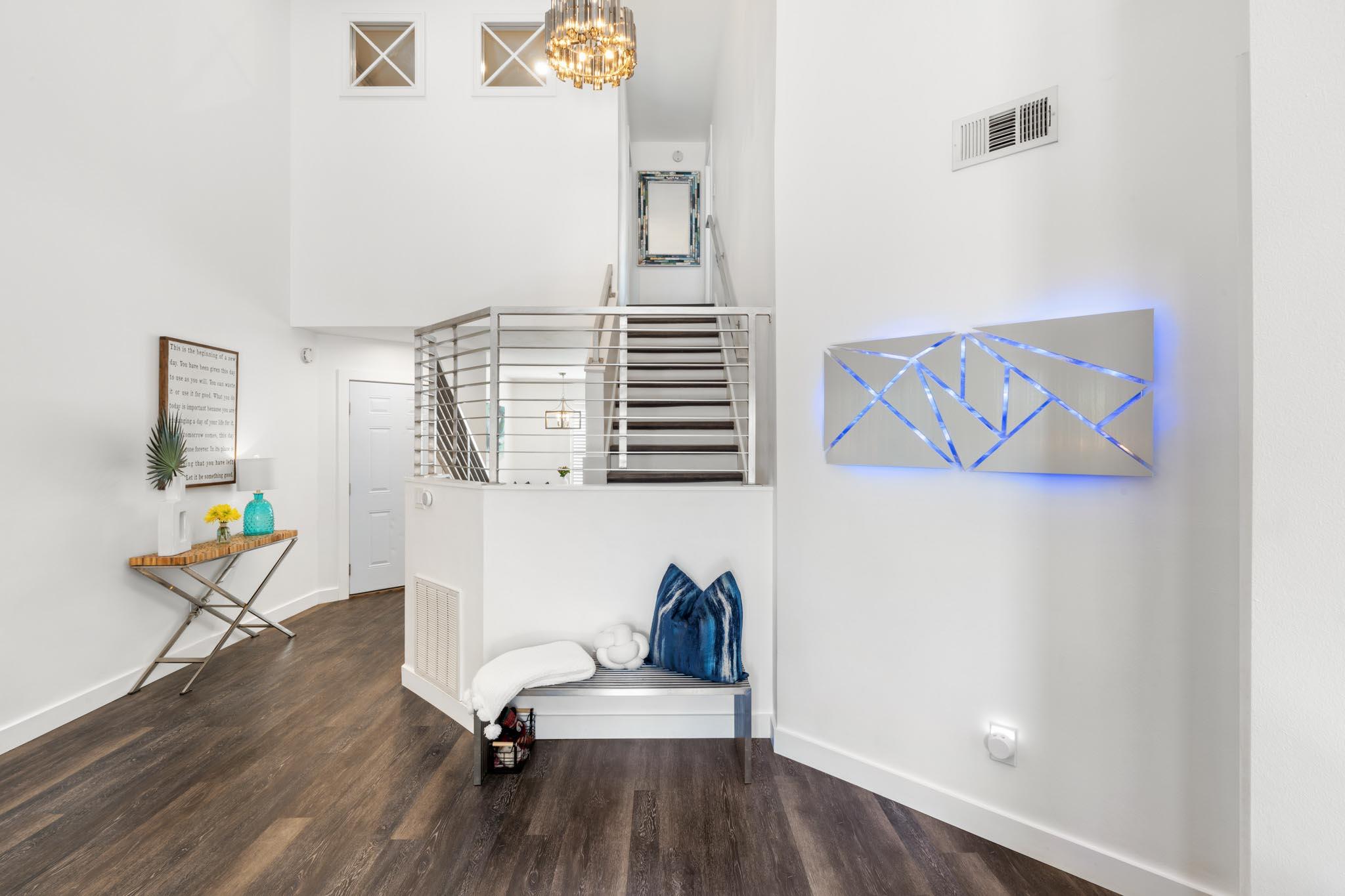 130 Durango Road, Unit 104 Destin, FL 32541 - Photo 21 of 46 a view of a workspace with furniture and wooden floor