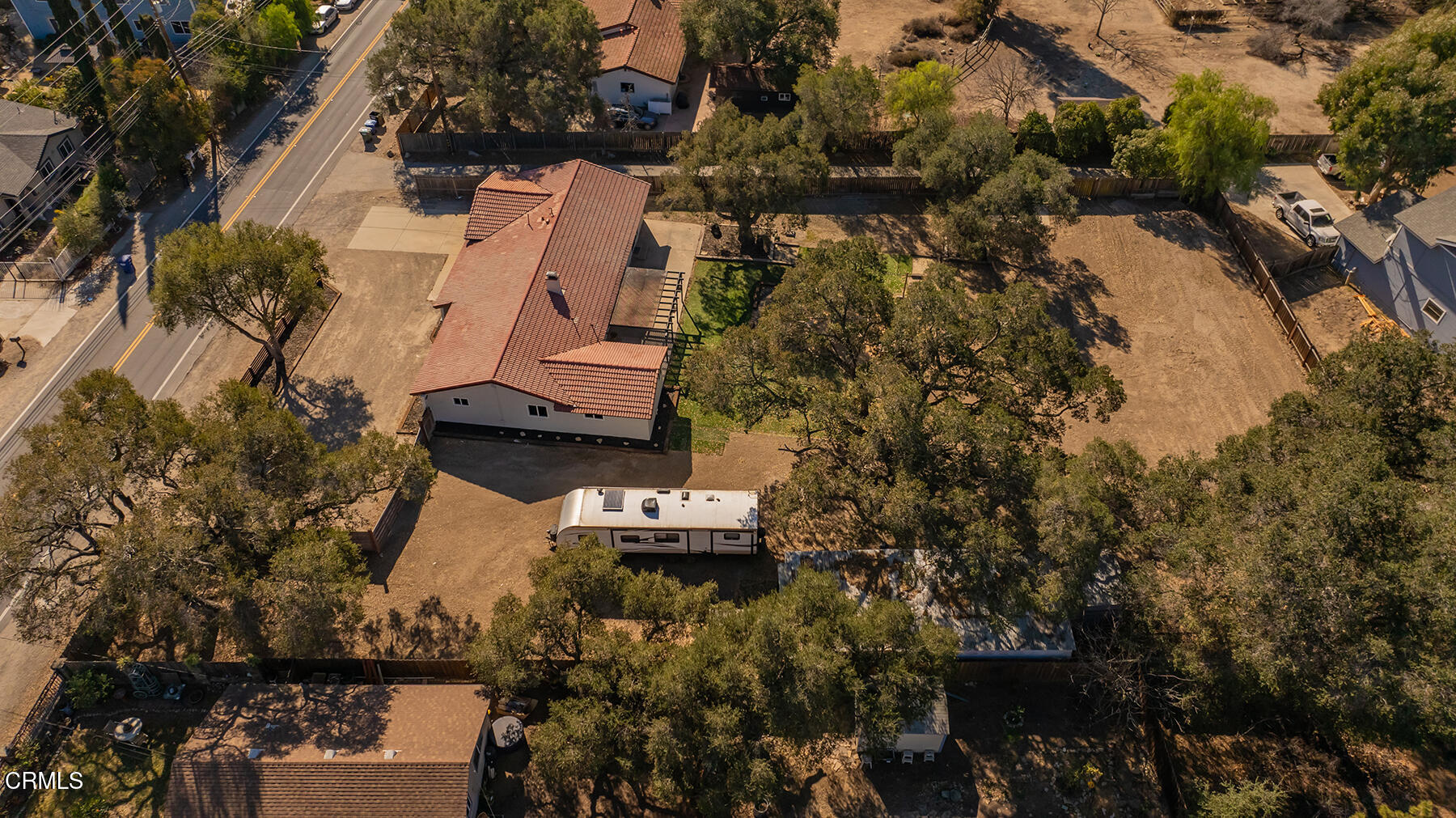 165 Burnham Road Oak View, CA 93022 - Photo 49 of 58 an aerial view of a house with a lake view