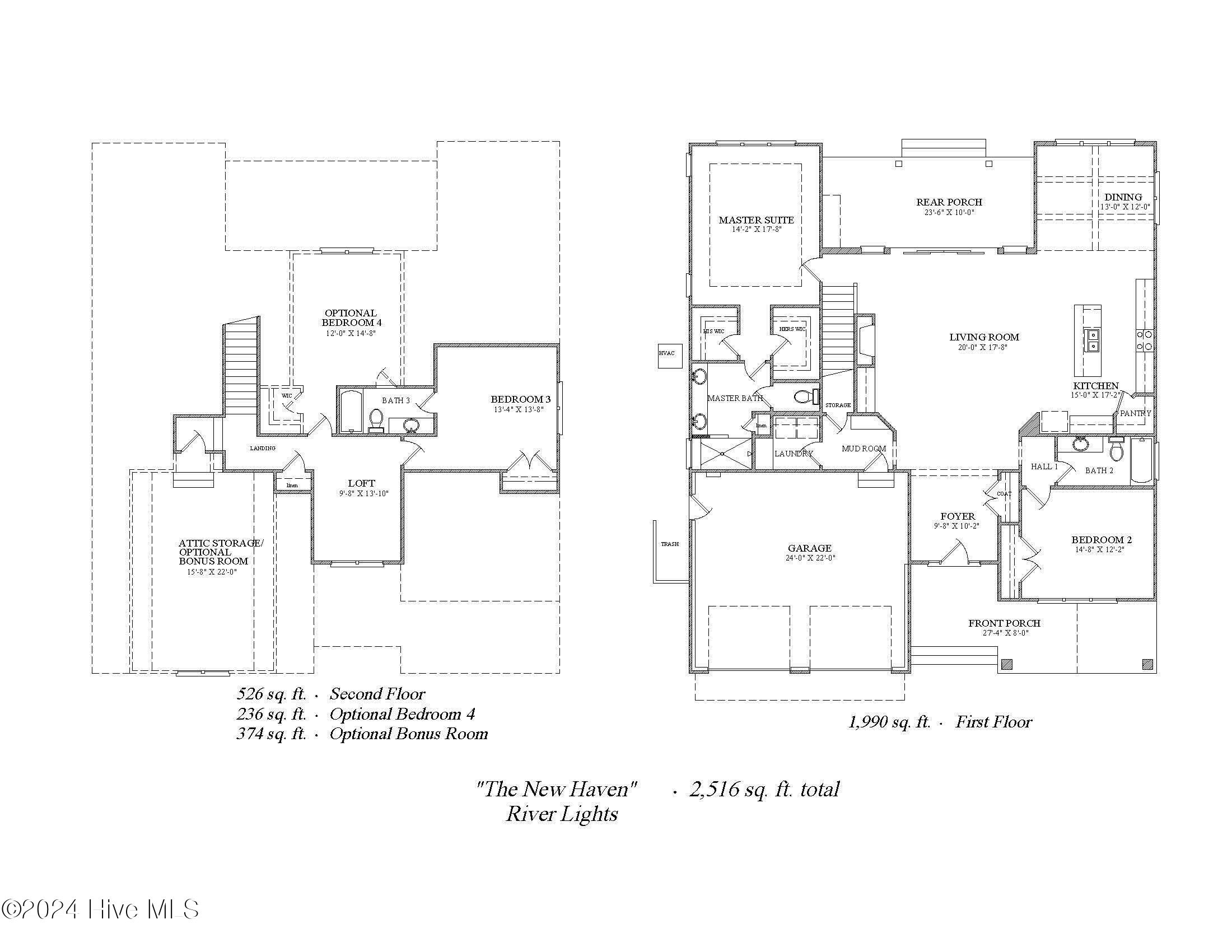 23 Planters Walk Hampstead, NC 28443 - Photo 2 of 2 New Haven Floor Plan