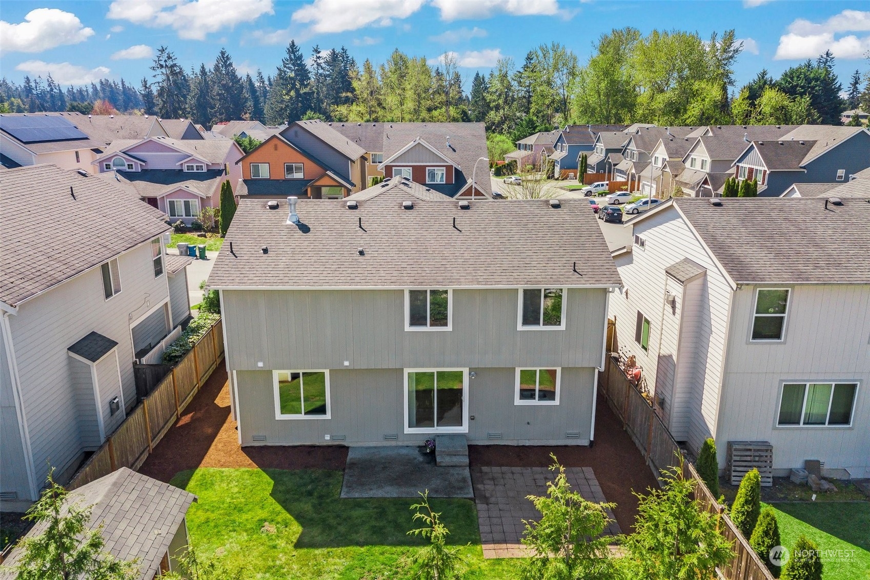 4318 Northeast 2nd Court Renton, WA 98059 - Photo 29 of 29 a aerial view of a house with a big yard plants and large tree
