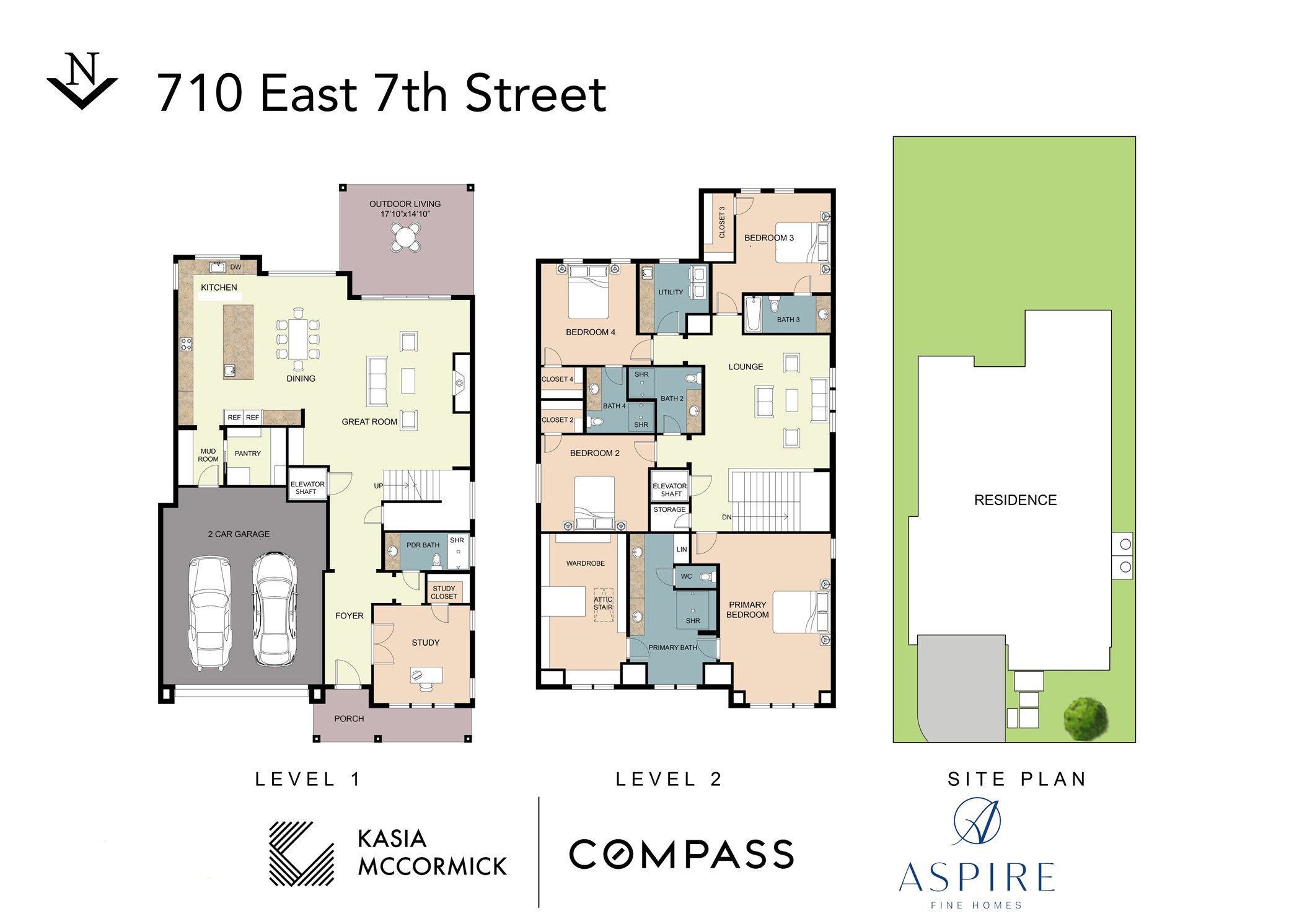 710 East 7th Street Houston, TX 77007 - Photo 12 of 12 An exceptional floor plan thoughtfully designed to maximize the lot, featuring a front-loading garage that allows for an expansive backyard. The abandoned alley behind the property provides the opportunity for additional yard space.