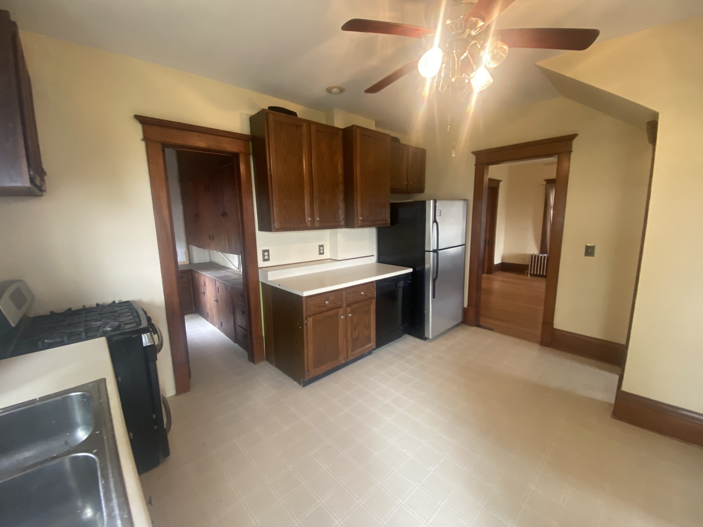 4684 Perry Road Malta, IL 60150 - Photo 12 of 36 a view of an empty room with wooden floor and a window