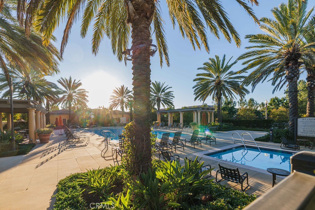 125 Waterleaf Irvine, CA 92620 - Photo 19 of 20 a swimming pool with outdoor seating and yard
