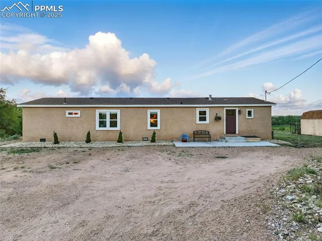 front view of house with large space