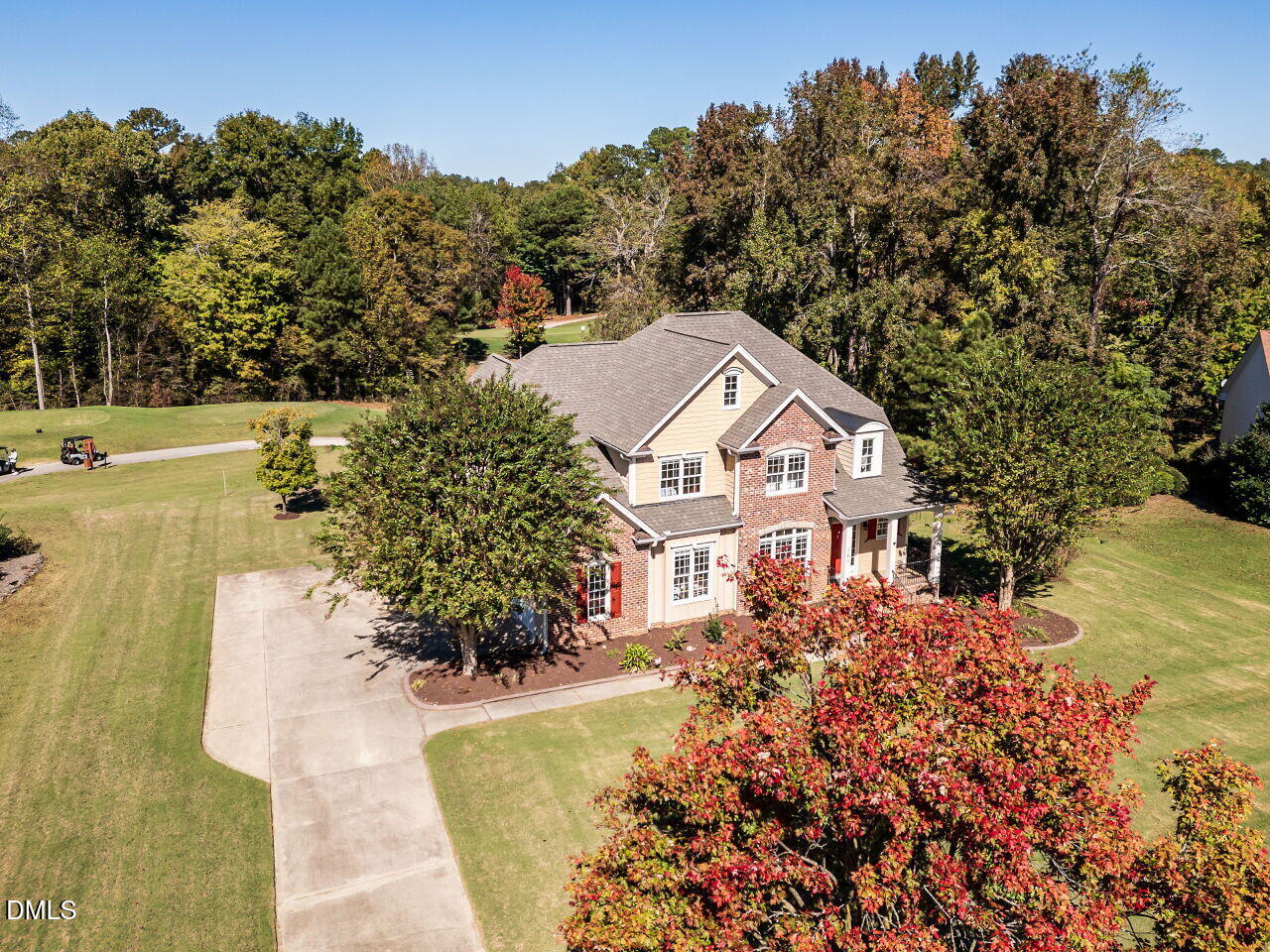 260 Marcellus Way Clayton, NC 27527 - Photo 39 of 47 a aerial view of a house
